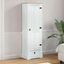 Kasten met lade Wit 55 x 38 x 170 cm Massief grenenhout