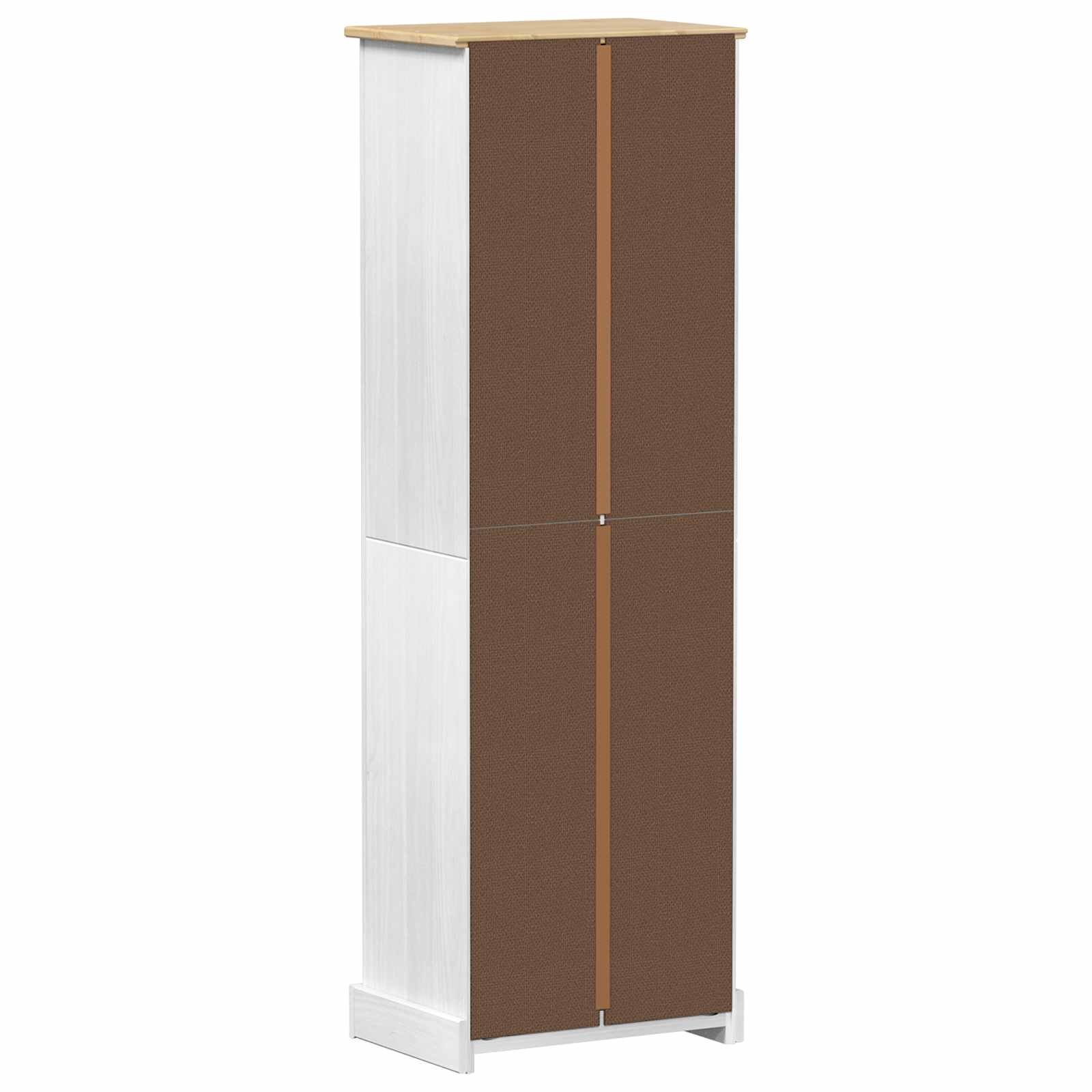 Kasten met lade Wit 55 x 38 x 170 cm Massief grenenhout