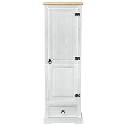 Kasten met lade Wit 55 x 38 x 170 cm Massief grenenhout