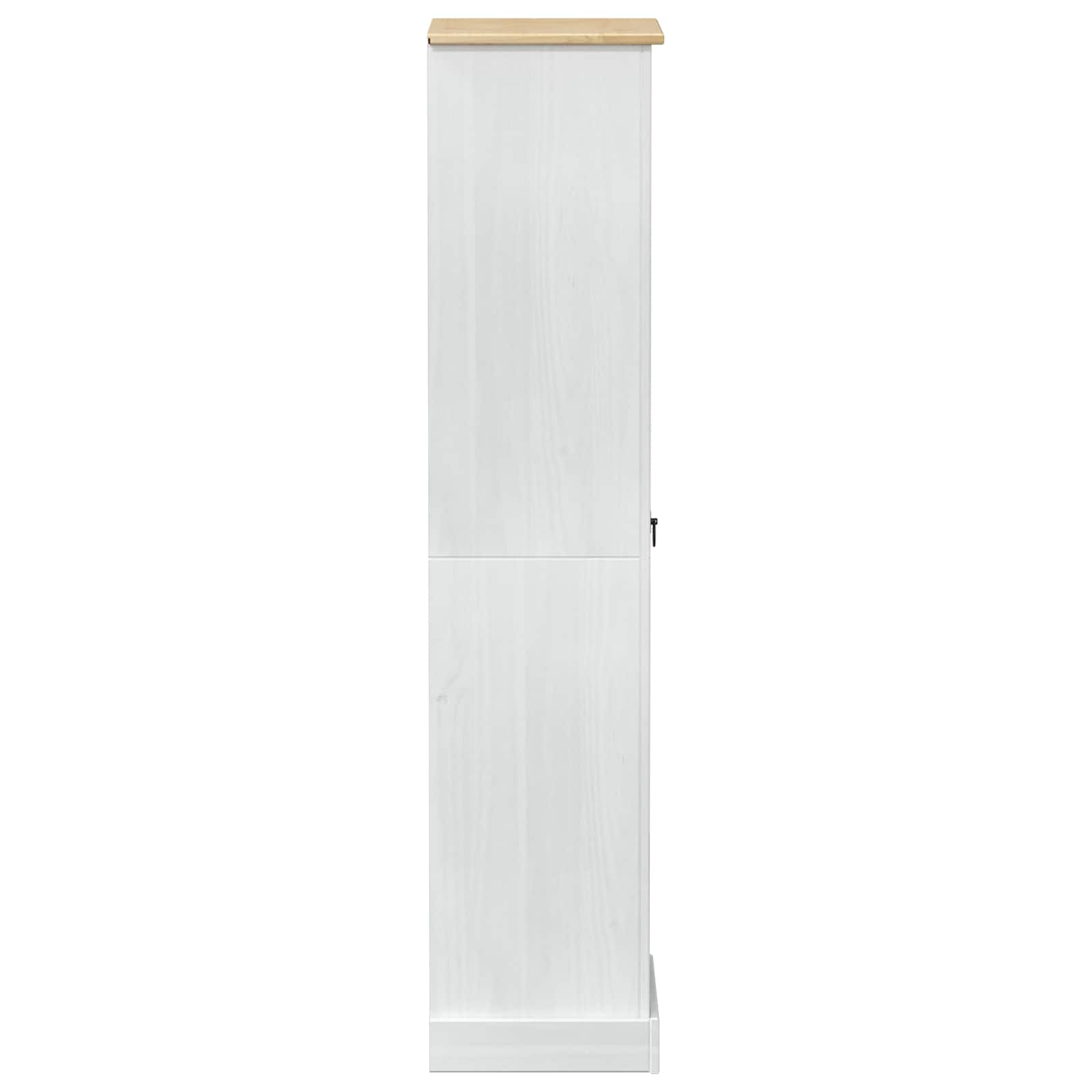 Kasten met lade Wit 55 x 38 x 170 cm Massief grenenhout