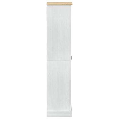 Kasten met lade Wit 55 x 38 x 170 cm Massief grenenhout