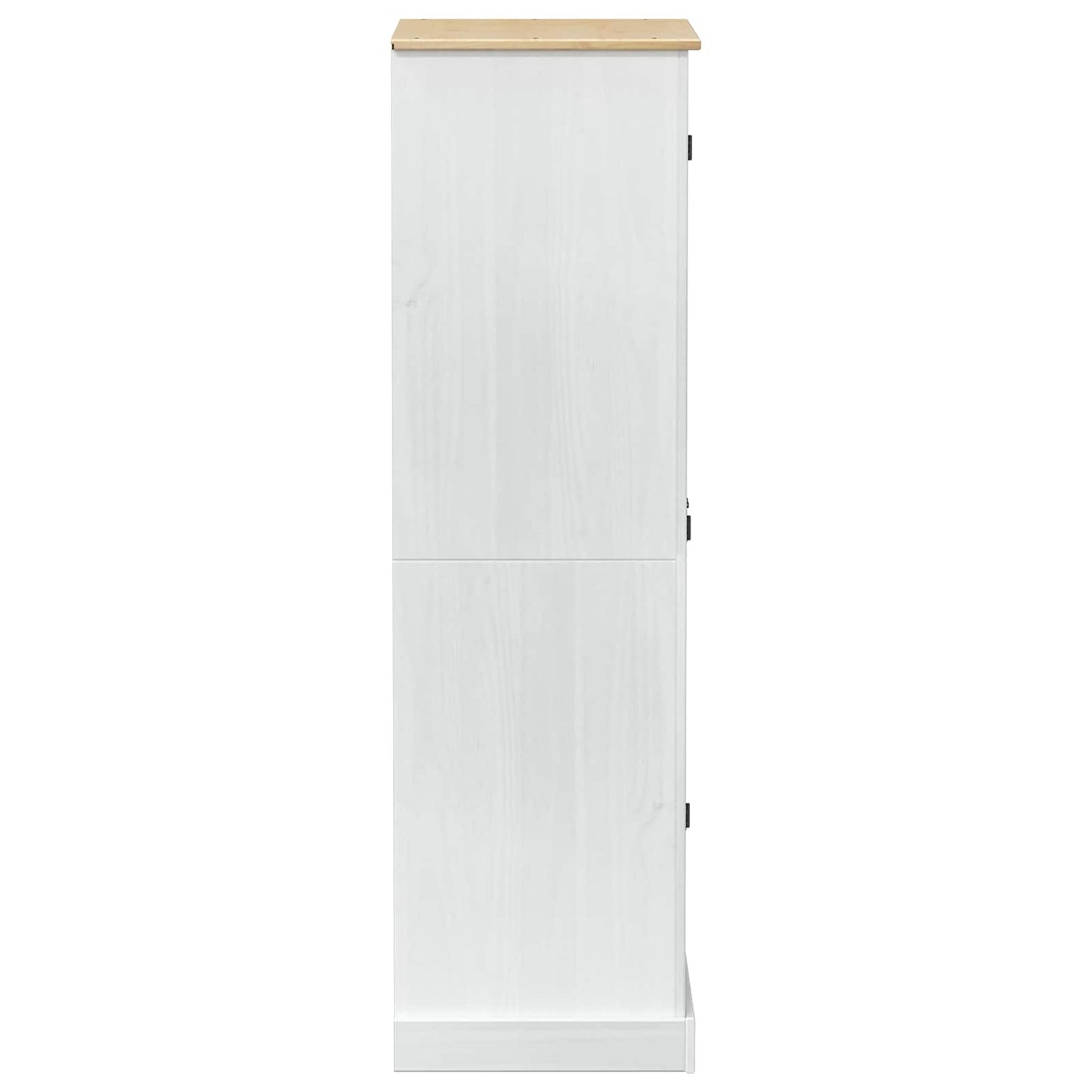 Kasten met lade Wit 76 x 50 x 170 cm Massief grenenhout