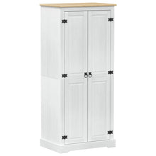 Kasten met plank Wit 76 x 50 x 170 cm Massief grenenhout