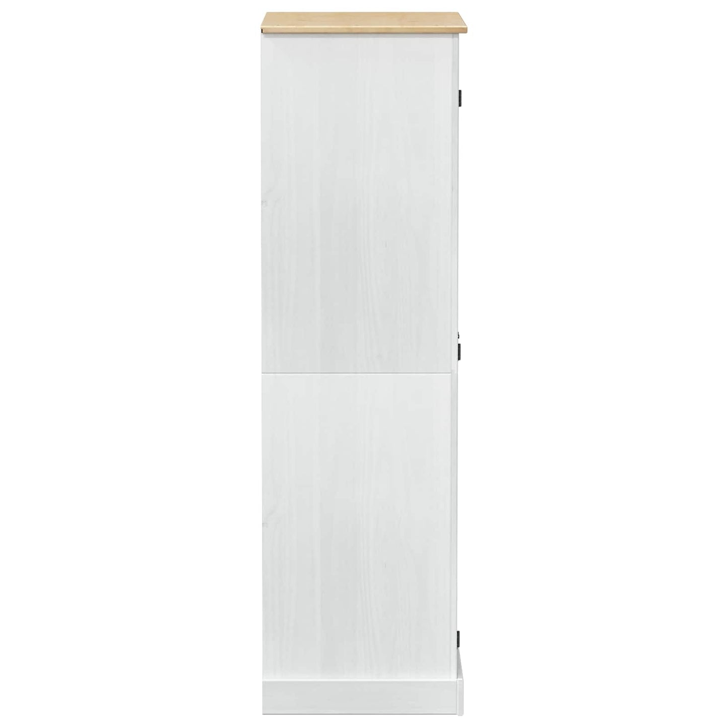Kasten met plank Wit 76 x 50 x 170 cm Massief grenenhout