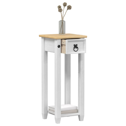 Plantenstandaard Wit 30 x 30 x 73 cm Massief grenenhout