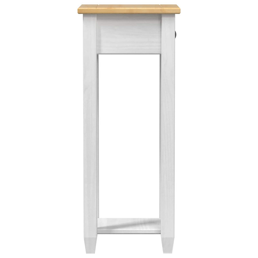 Plantenstandaard Wit 30 x 30 x 73 cm Massief grenenhout