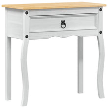 Console tafel met lade Wit 73 x 35 x 73 cm Massief grenenhout