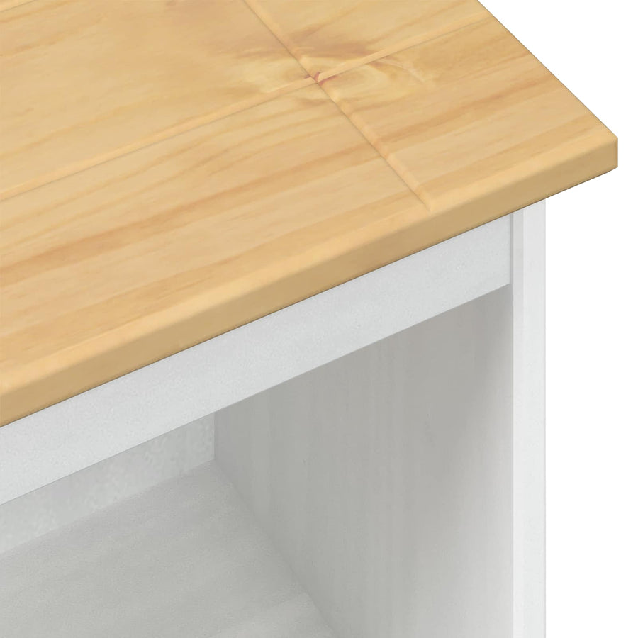 Boekenkast Wit 46 x 29 x 100 cm Massief grenenhout