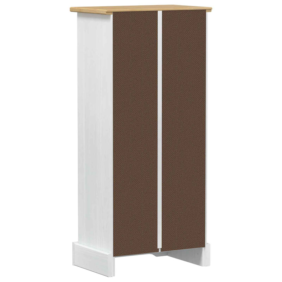 Boekenkast Wit 46 x 29 x 100 cm Massief grenenhout