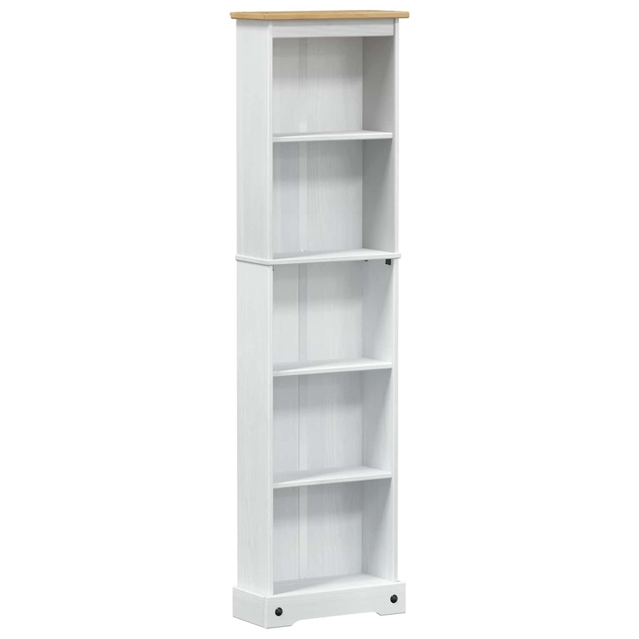 Boekenkast Wit 46 x 20 x 170 cm Massief grenenhout