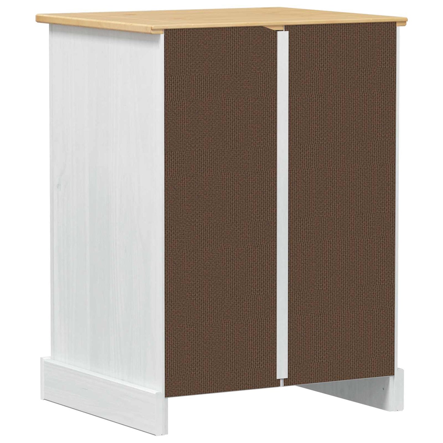 HiFi kast Wit 60 x 50 x 82 cm Massief grenenhout