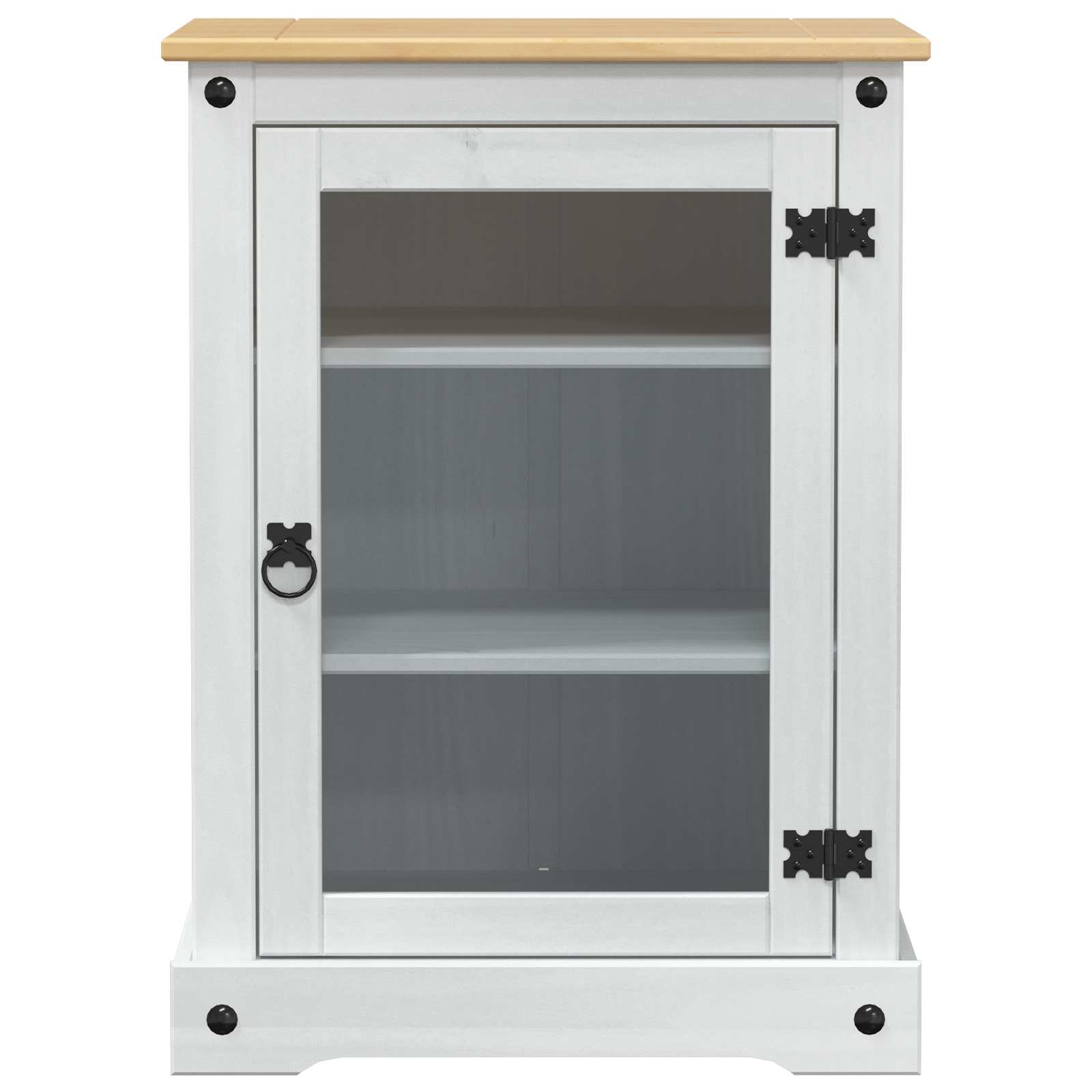 HiFi kast Wit 60 x 50 x 82 cm Massief grenenhout