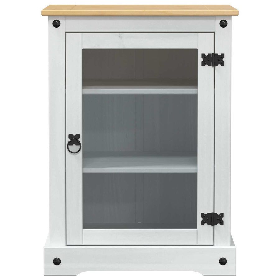 HiFi kast Wit 60 x 50 x 82 cm Massief grenenhout