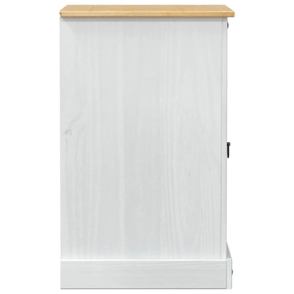 HiFi kast Wit 60 x 50 x 82 cm Massief grenenhout