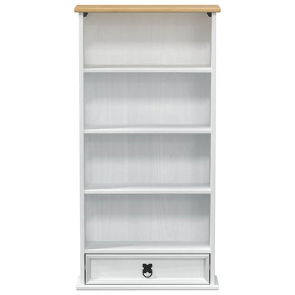 CD kast Wit 52 x 17.5 x 103 cm Massief grenenhout