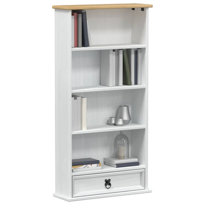CD kast Wit 52 x 17.5 x 103 cm Massief grenenhout