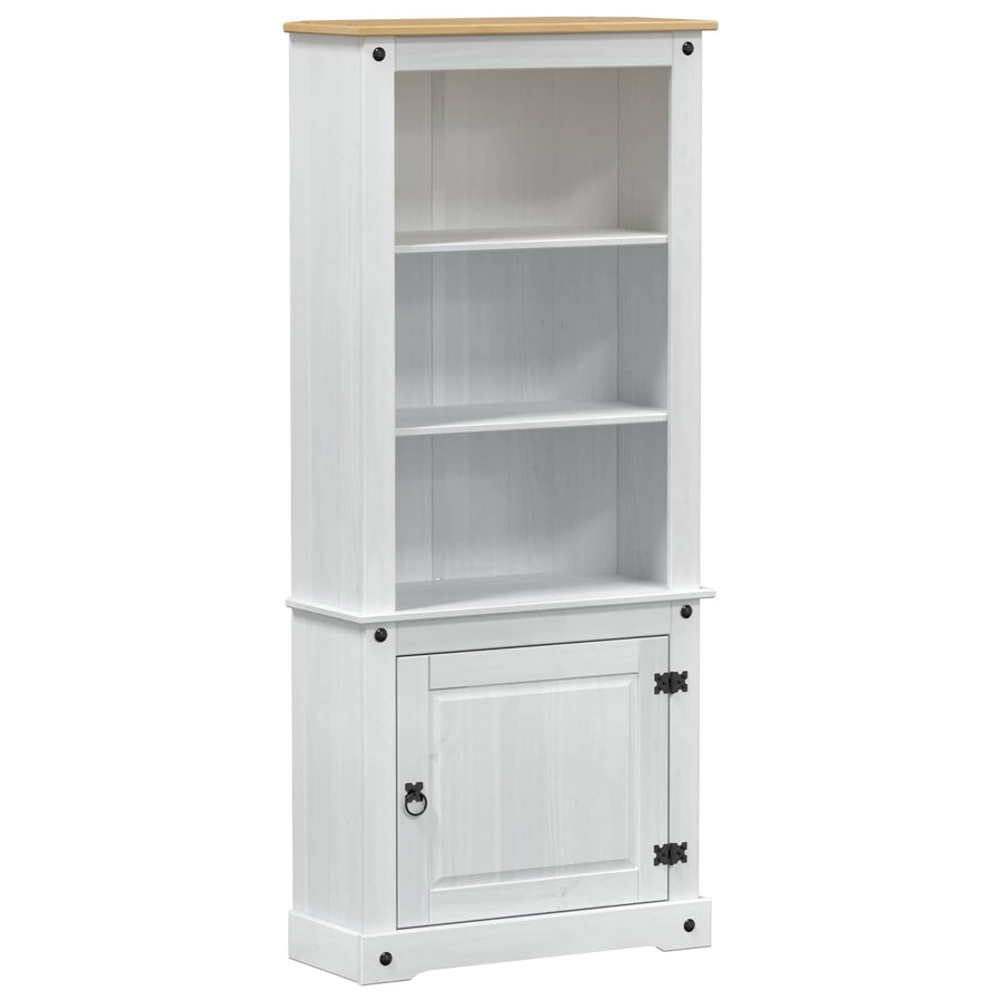 Hoge kast Wit 74 x 38 x 170 cm Massief grenenhout