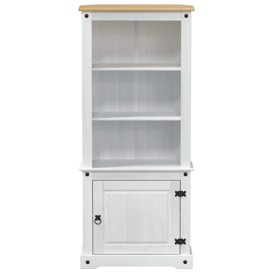 Hoge kast Wit 74 x 38 x 170 cm Massief grenenhout