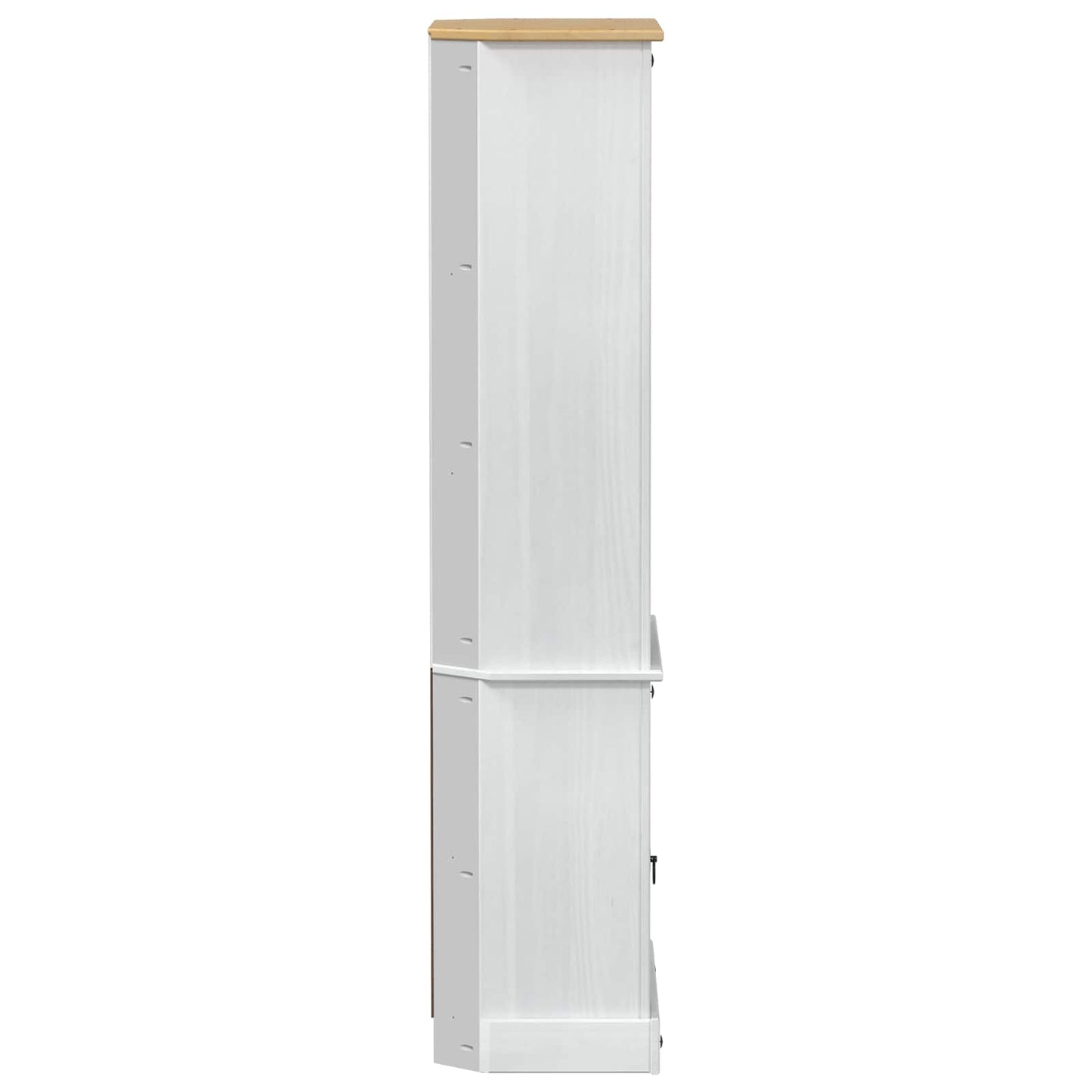 Hoge kast Wit 74 x 38 x 170 cm Massief grenenhout
