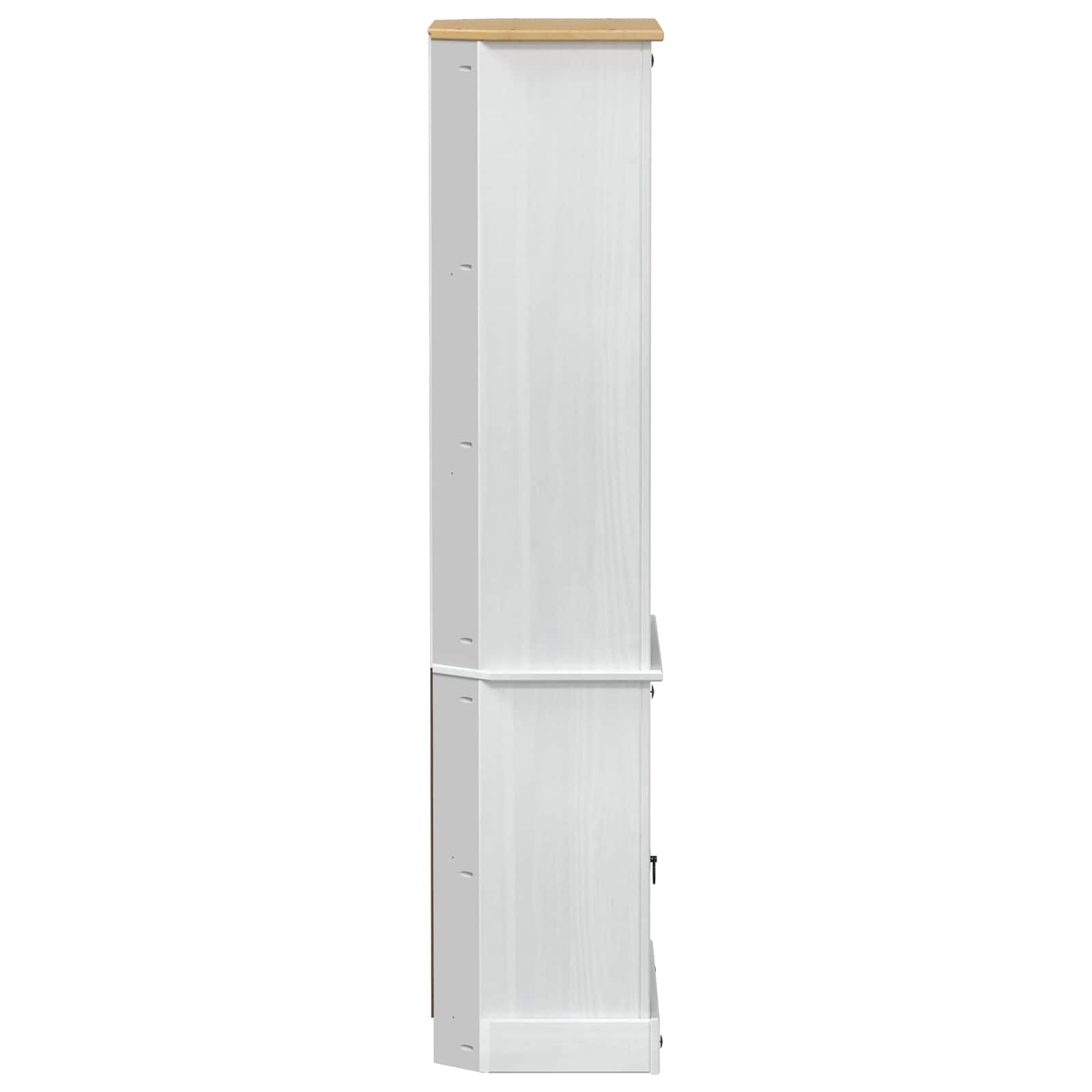 Hoge kast Wit 74 x 38 x 170 cm Massief grenenhout