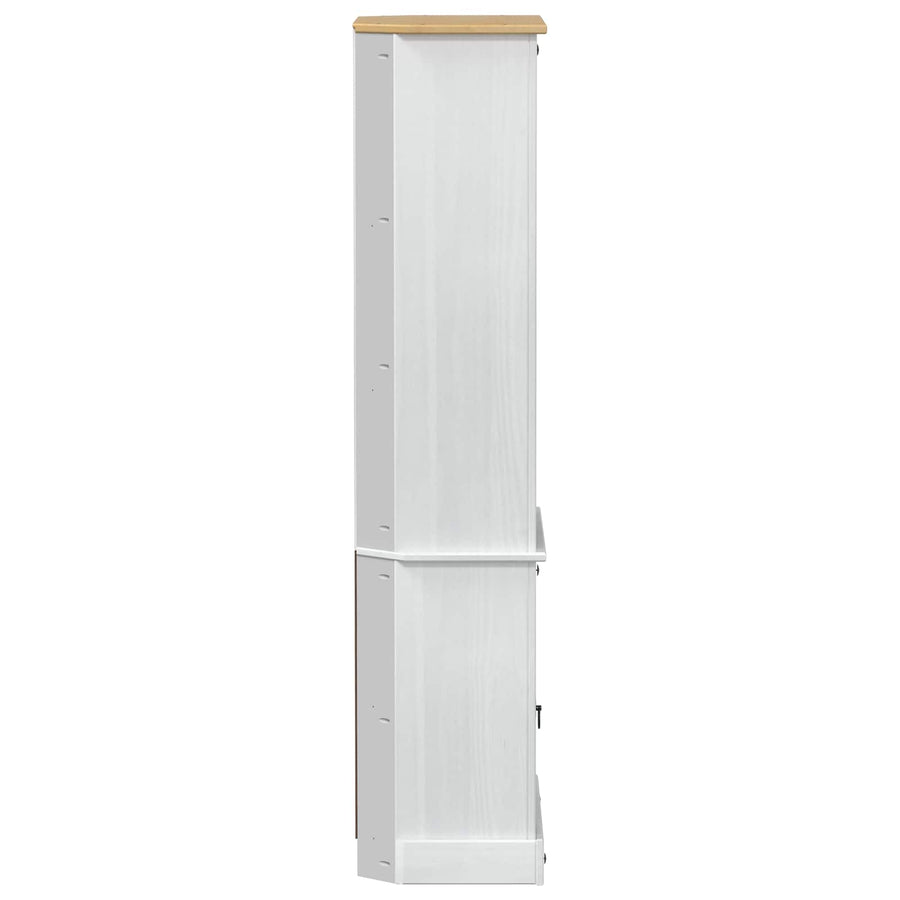 Hoge kast Wit 74 x 38 x 170 cm Massief grenenhout