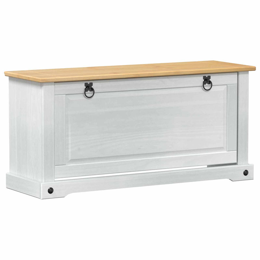 Schoenenkast Corona Wit 99 x 32 x 49 cm Massief grenenhout