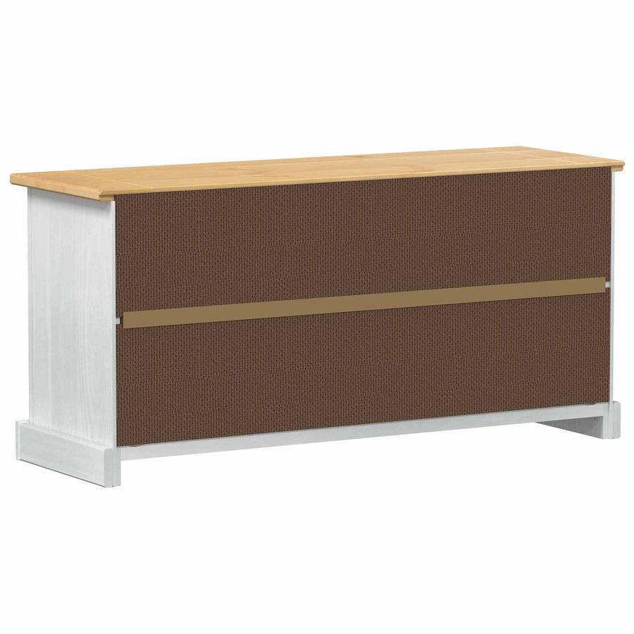 Schoenenkast Corona Wit 99 x 32 x 49 cm Massief grenenhout