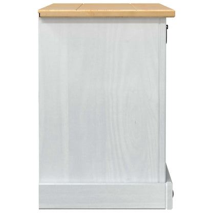 Schoenenkast Corona Wit 99 x 32 x 49 cm Massief grenenhout