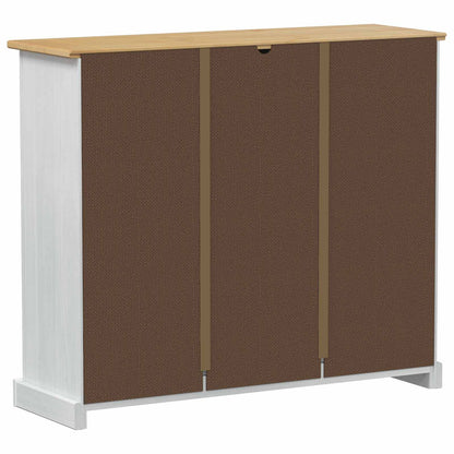 Schoenenkast Corona Wit 99 x 32 x 85 cm Massief grenenhout