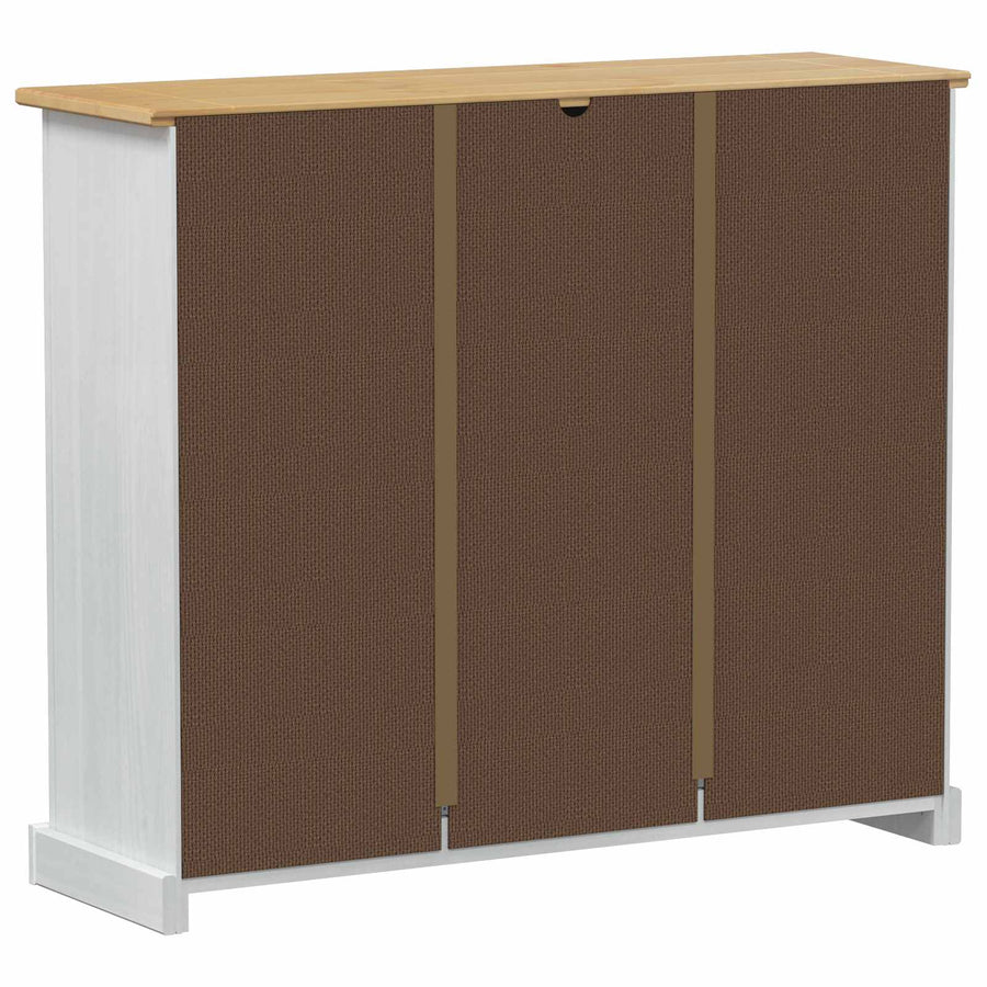 Schoenenkast Corona Wit 99 x 32 x 85 cm Massief grenenhout
