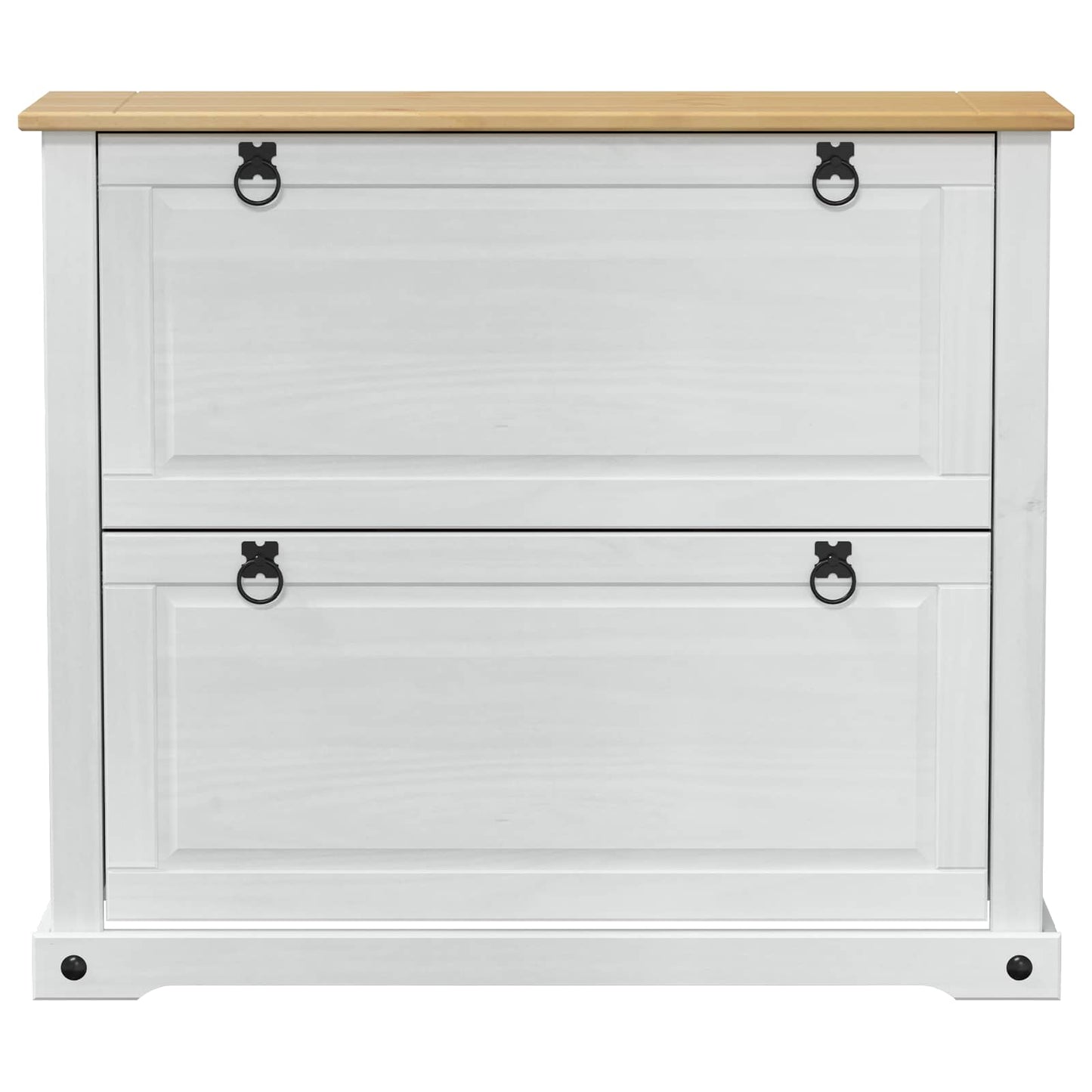 Schoenenkast Corona Wit 99 x 32 x 85 cm Massief grenenhout