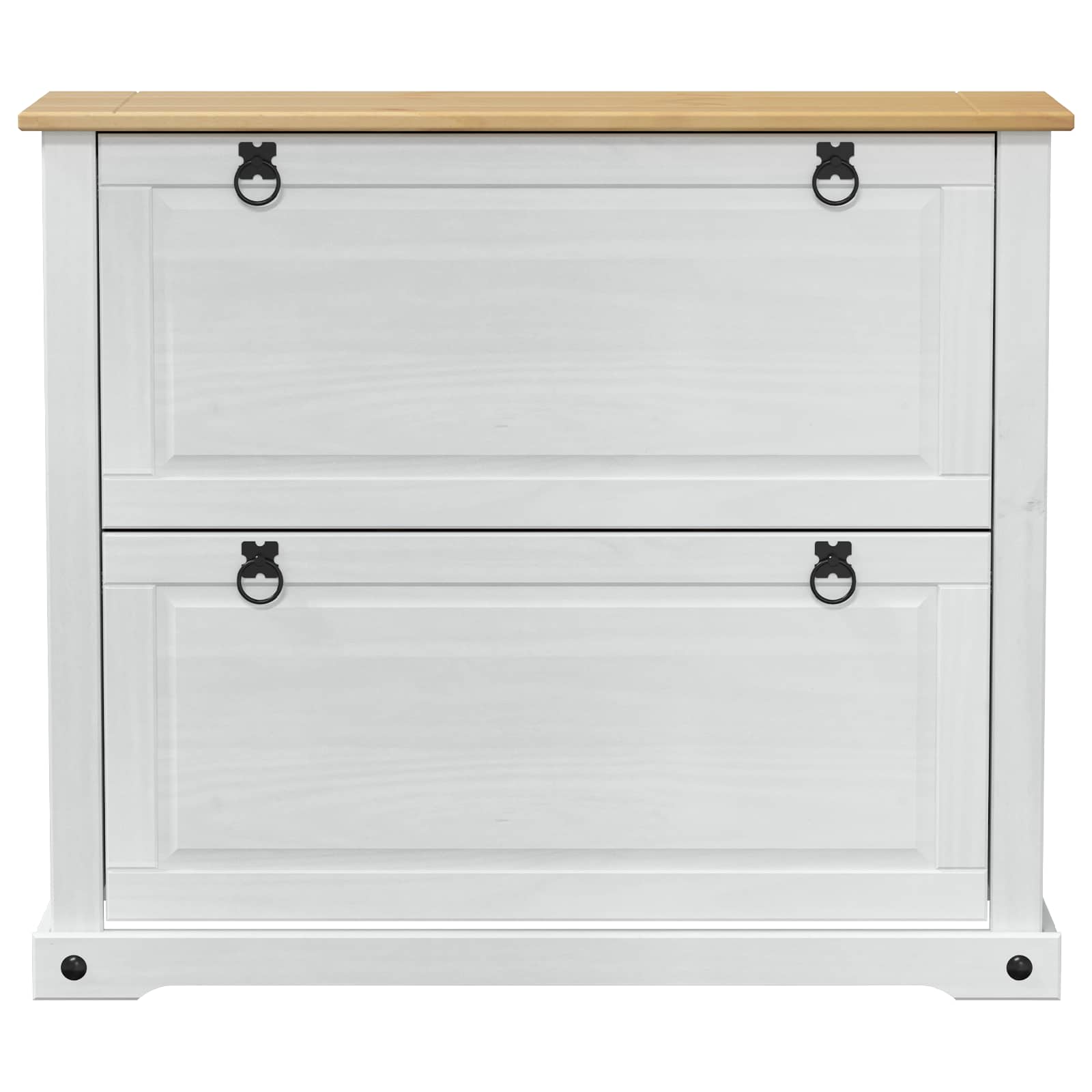 Schoenenkast Corona Wit 99 x 32 x 85 cm Massief grenenhout