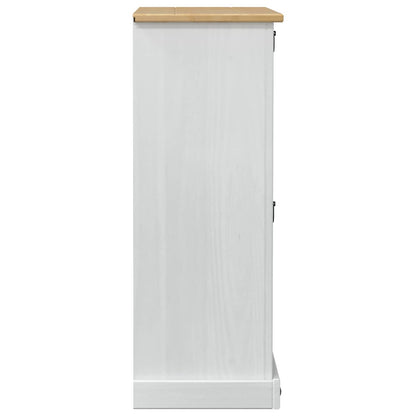 Schoenenkast Corona Wit 99 x 32 x 85 cm Massief grenenhout