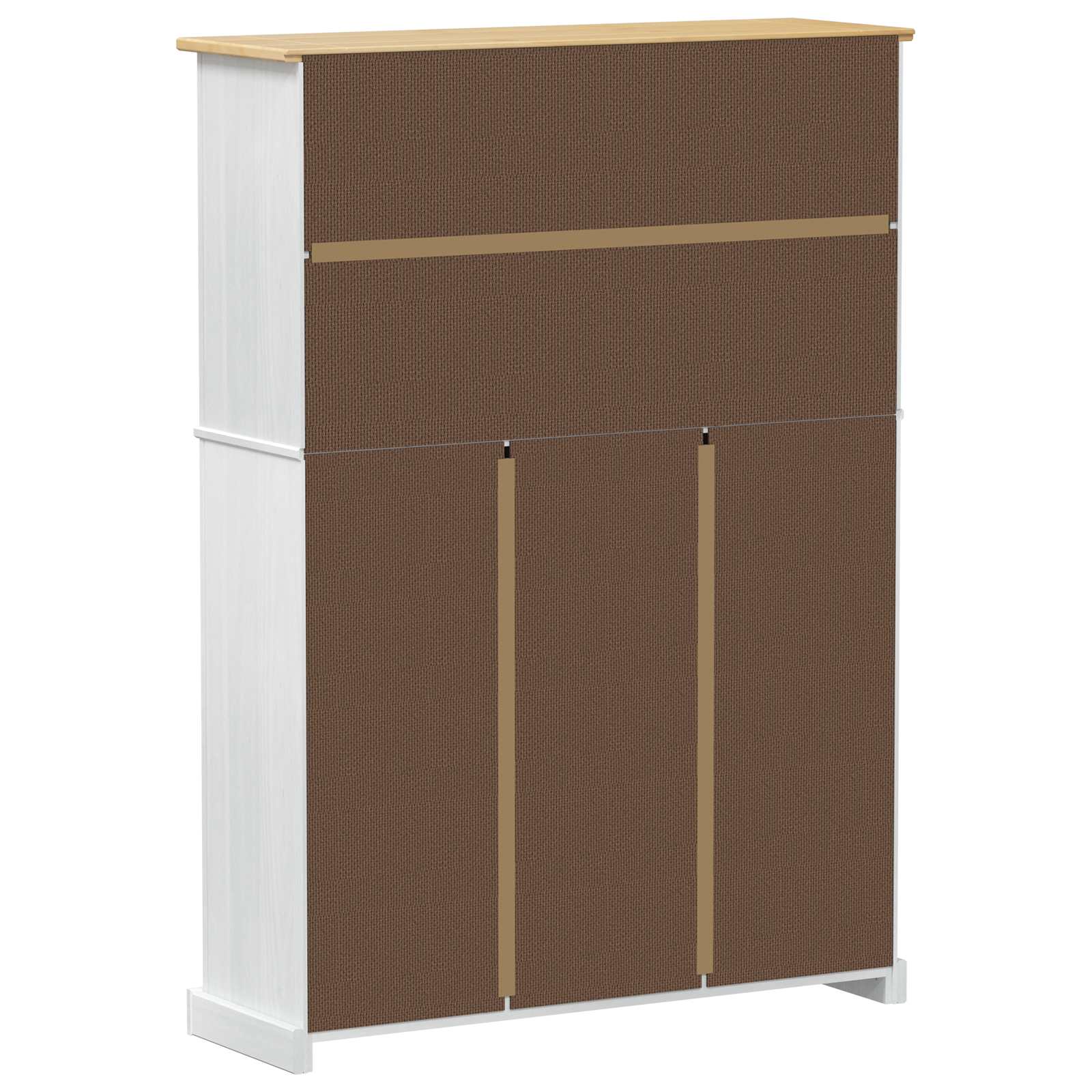 Schoenenkast Corona Wit 99 x 32 x 138 cm Massief grenenhout