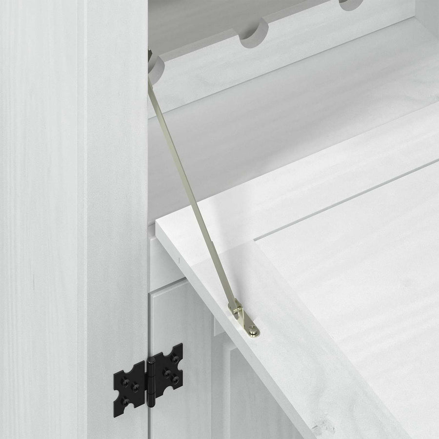 Wijnkast Wit 97 x 45 x 114 cm Massief grenenhout