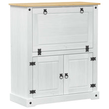 Wijnkast Wit 97 x 45 x 114 cm Massief grenenhout
