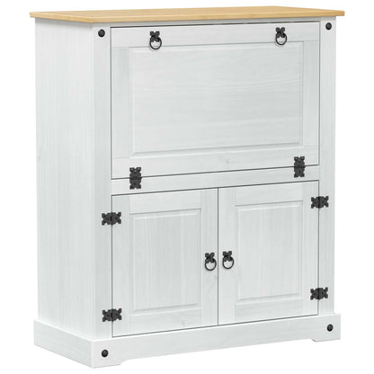 Wijnkast Wit 97 x 45 x 114 cm Massief grenenhout