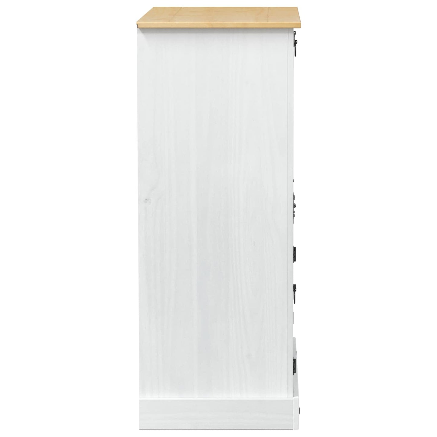 Wijnkast Wit 97 x 45 x 114 cm Massief grenenhout