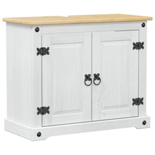 Wastafelkast met plank Wit 73 x 33 x 60 cm Massief grenenhout