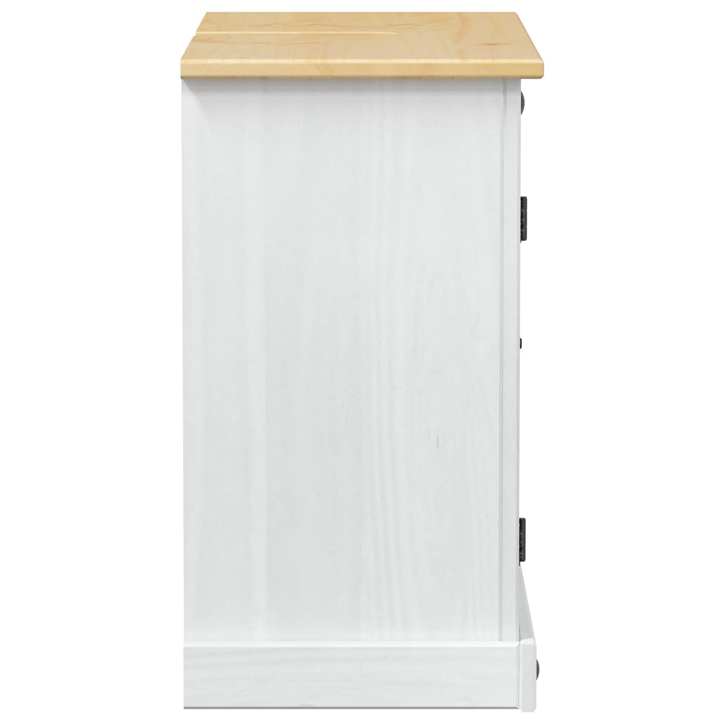 Wastafelkast met plank Wit 73 x 33 x 60 cm Massief grenenhout