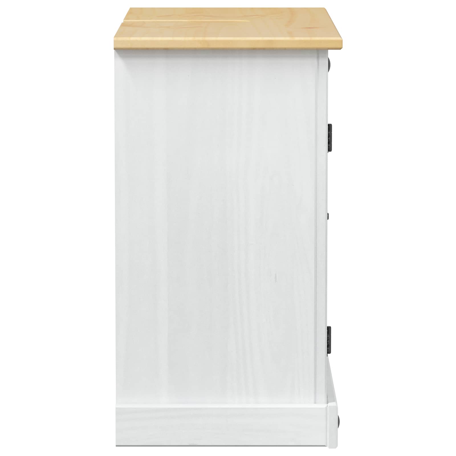Wastafelkast met plank Wit 73 x 33 x 60 cm Massief grenenhout