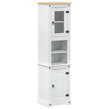 Badkamerkast met plank Wit 50 x 40 x 185 cm Massief grenenhout