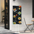 Beursdisplay staal wit 30x23,5x210 cm