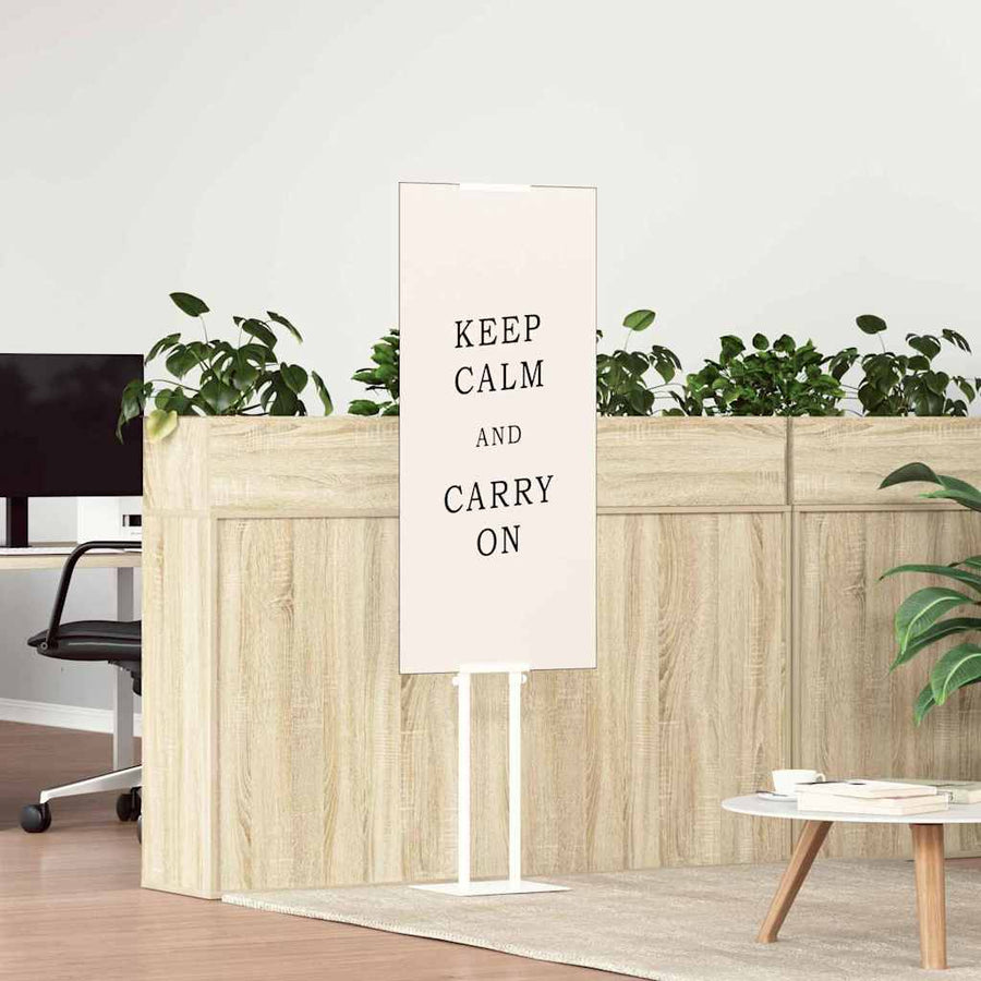 Beurs Displays Wit 30 x 23,5 x 210 cm Staal