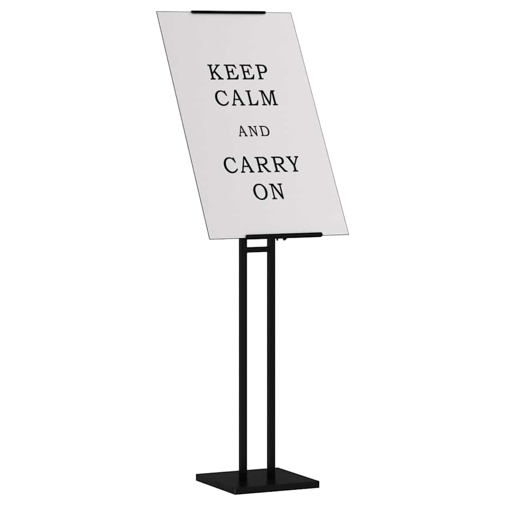 Beursstand Zwart 26,5 x 26,5 x 127 cm Staal