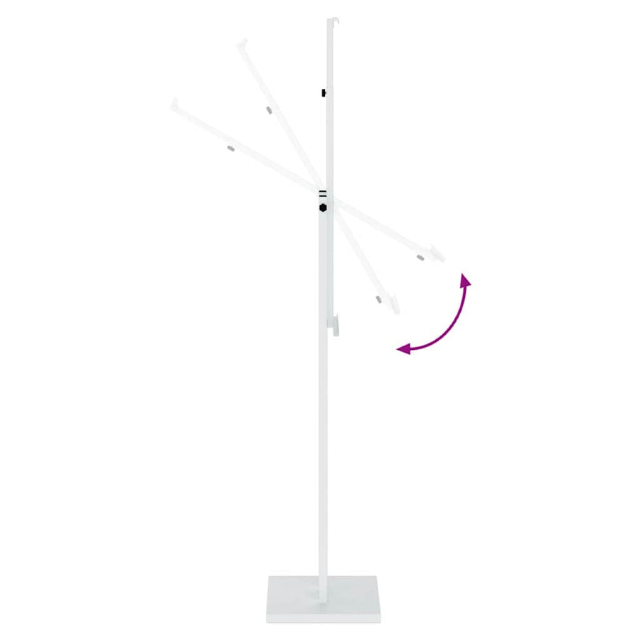 Beurs Displays Wit 26,5 x 26,5 x 127 cm Staal