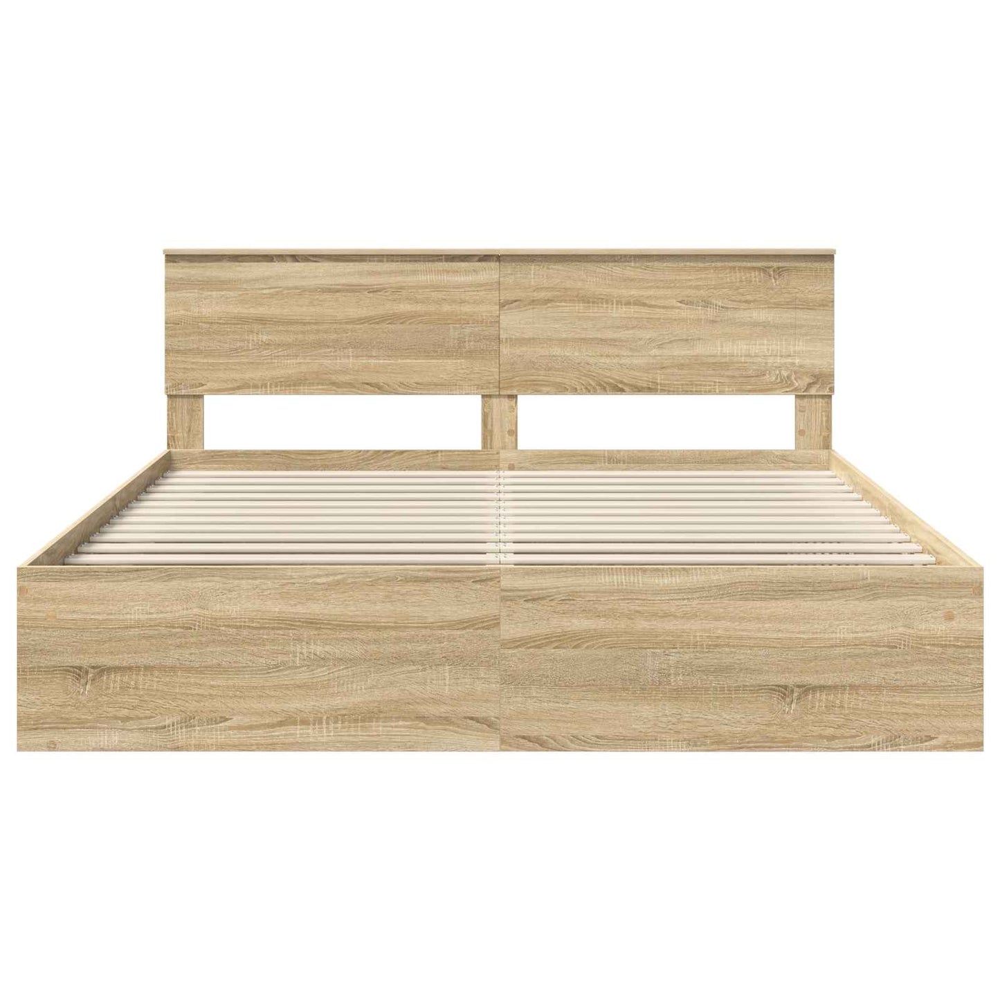 Bedframe met hoofdeinde Sonoma 180 x 200 cm Bewerkt hout