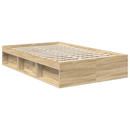 Bedframe met hoofdeinde Sonoma 120 x 190 cm Bewerkt hout