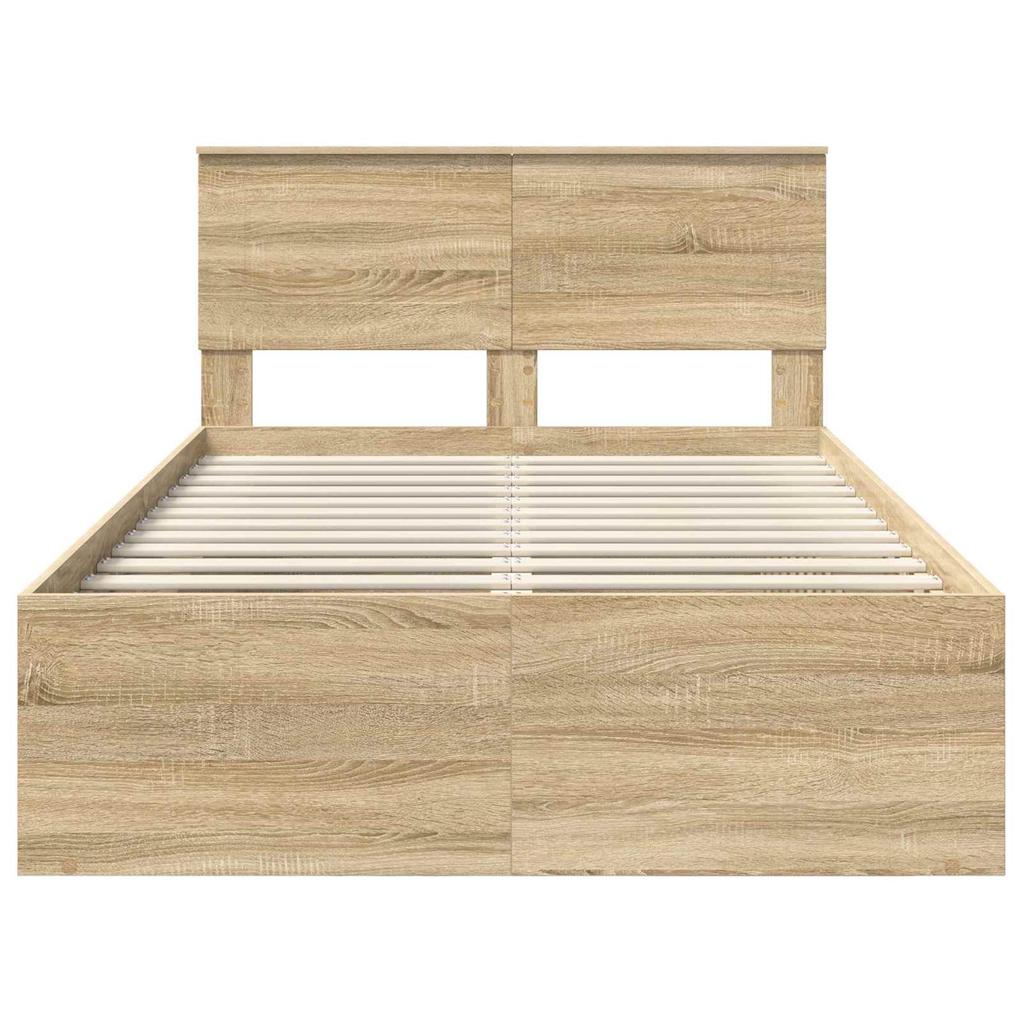 Bedframe met hoofdeinde Sonoma 120 x 190 cm Bewerkt hout