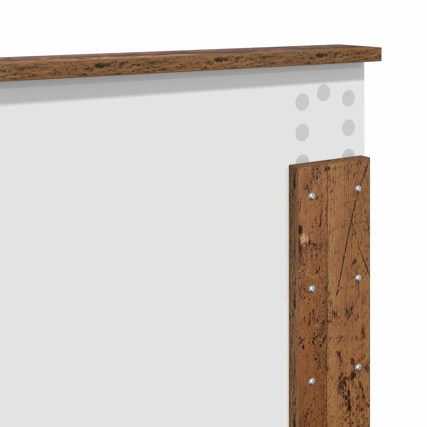 Bedframe Met Hoofdeinde Oudhout Bewerkt Hout Oud Hout 120 x 200 cm